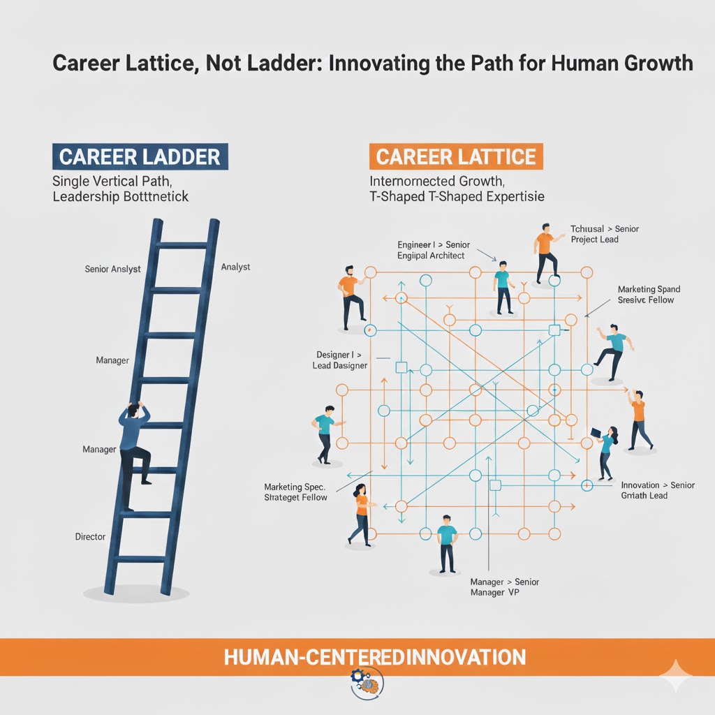 Career Lattice Not Ladder Infographic