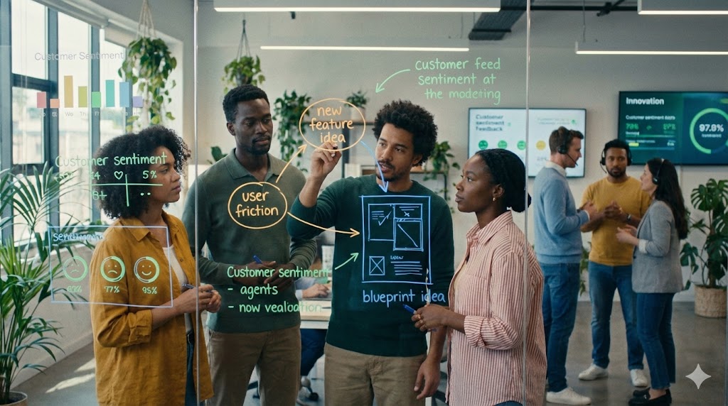 Turning Customer Service Interactions into Innovation Briefs