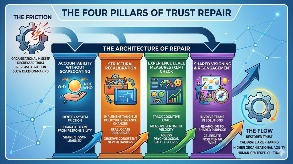 Four Pillars of Trust Repair - Infographic