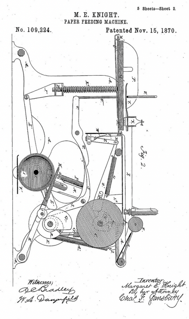 Margaret Knight Patent Illustration