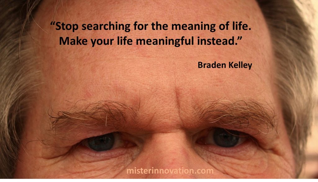 Meaning of Life Quote from Braden Kelley