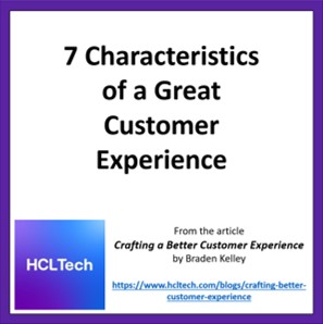 7 Characteristics of a Great Customer Experience