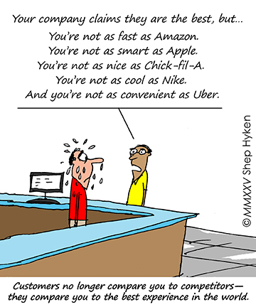 Best in Class Shep Hyken Cartoon