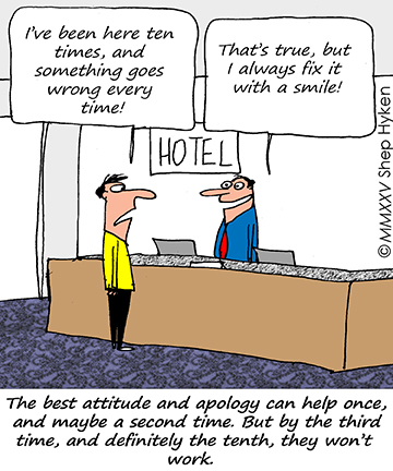 Shep Hyken CX Failure cartoon