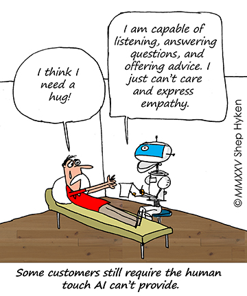 AI Shep Hyken Cartoon