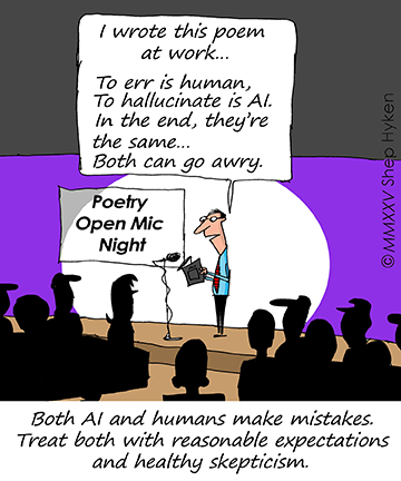AI Hallucination Cartoon Shep Hyken