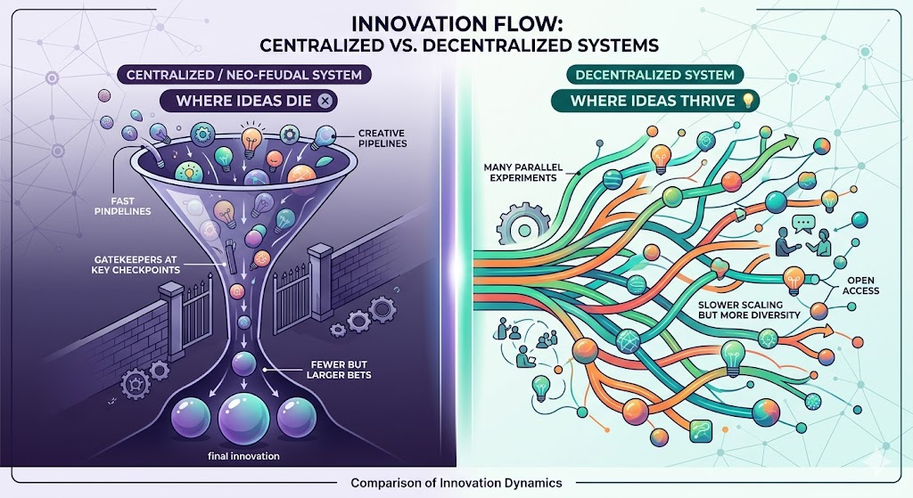 Centralized vs. Decentralized Innovation