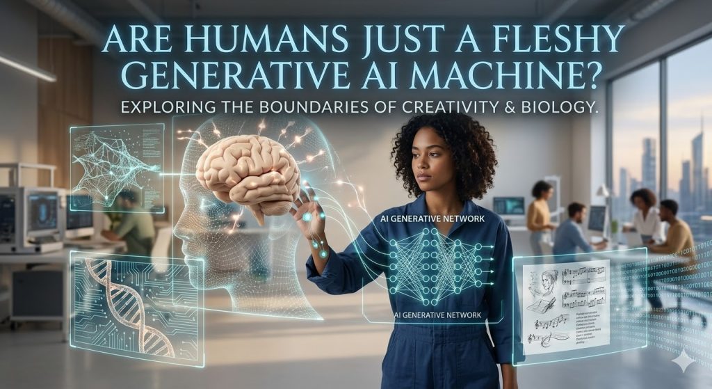Are Humans Just a Fleshy Generative AI Machine?