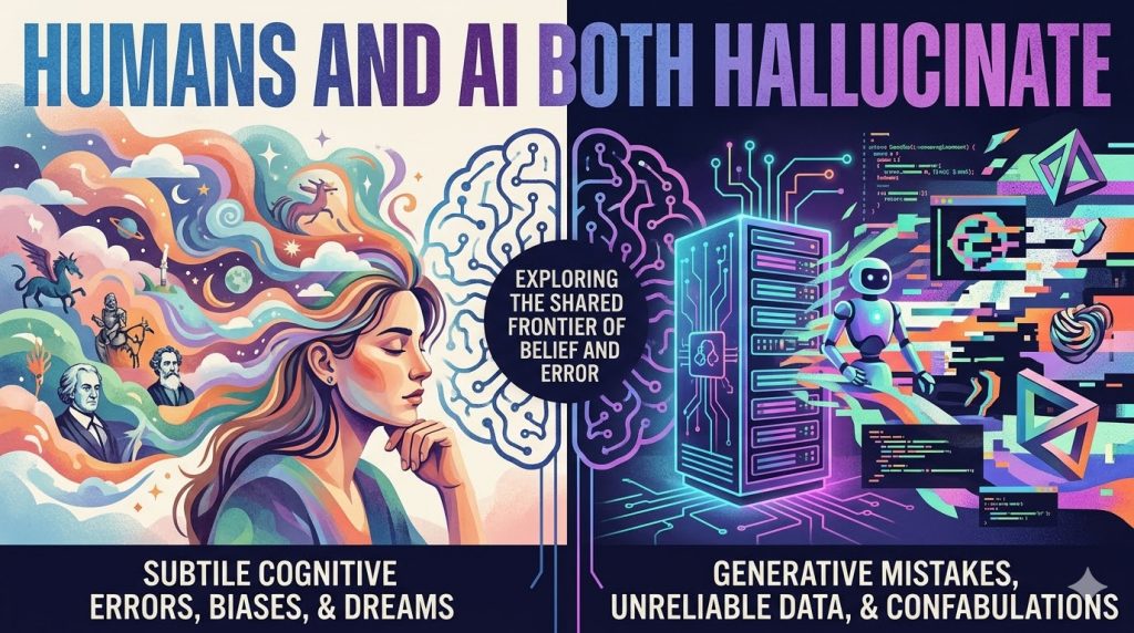 Humans and AI BOTH Hallucinate