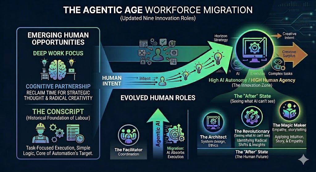 Agentic Workforce Migration Infographic