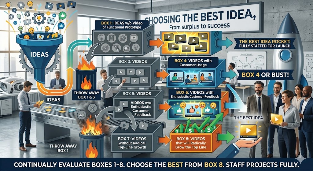 Choosing the Best Idea Infographic