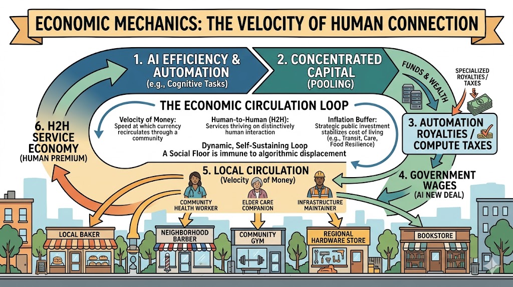 Economic Mechanics: The Velocity of Human Connection