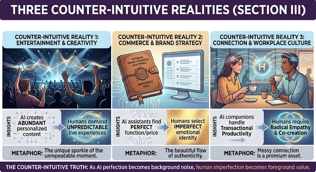 Three Counter-Intuitive Realities