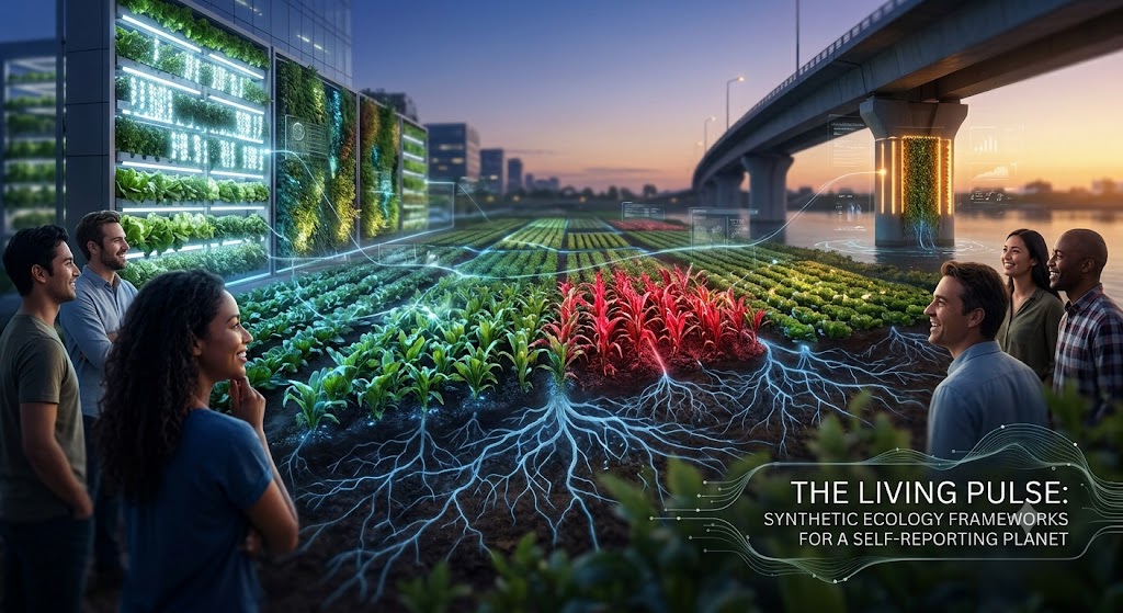 Designing Synthetic Ecology Frameworks for a Self-Reporting Planet