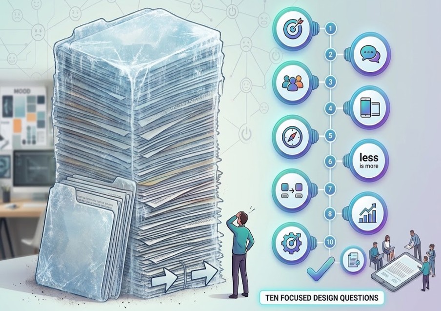 10 Design Questions That Beat a 40-Page Requirements Document