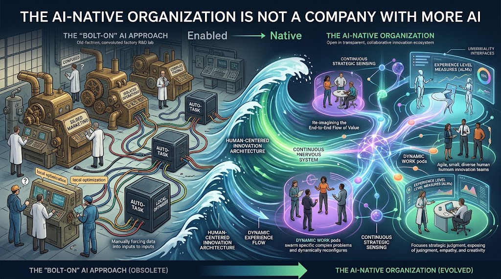 The AI-Native Organization is Not a Company With More AI